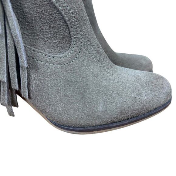 Steve Madden Cian Womens Western Fringe Ankle Boots Booties Brown Shoes sz 7.5 - Picture 13 of 16